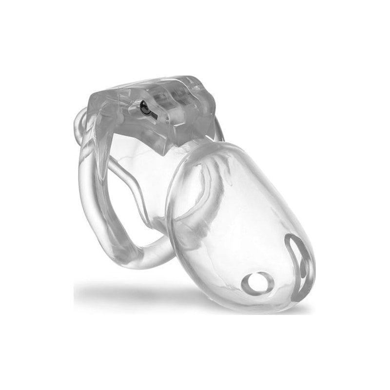 Brutus Stealth Chastity Cage Clear - Adult Toys