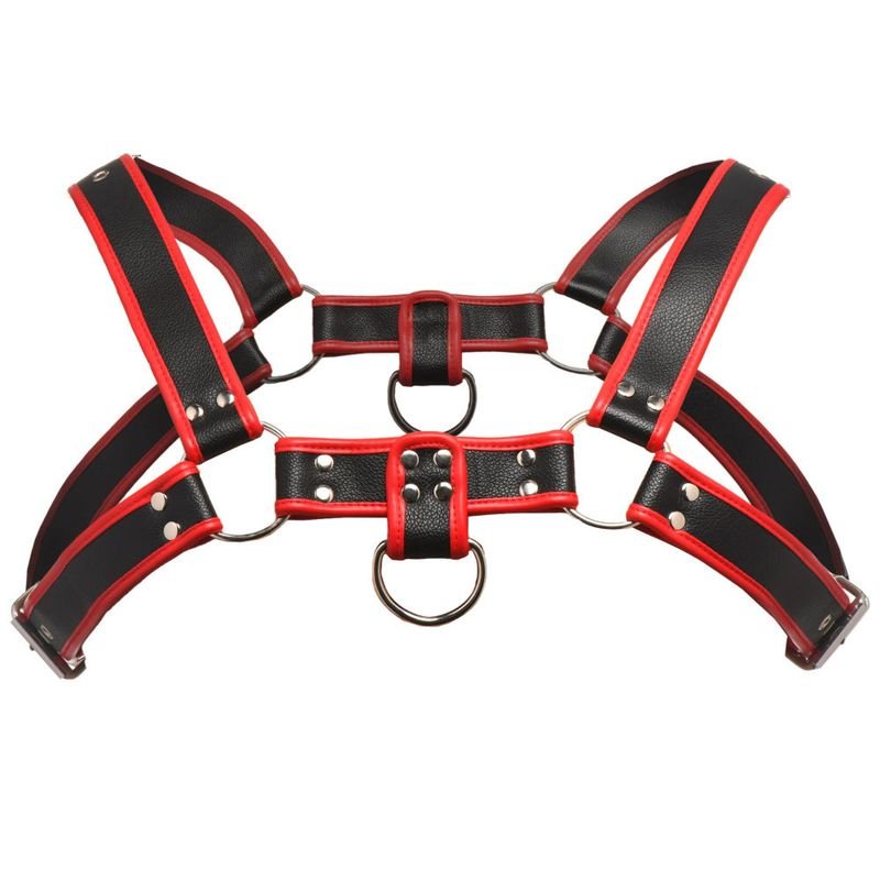 Bulldog Harness Red - Lingerie