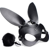 Bunny Tail Anal Plug and Mask Set - Naughty by Nature Adult Store