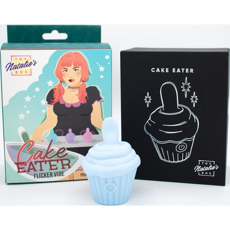 Cake Eater Clit Flicker Stimulator Blue - Adult Toys