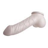 Carlos Latex Cock Sleeve Silver - Adult Toys