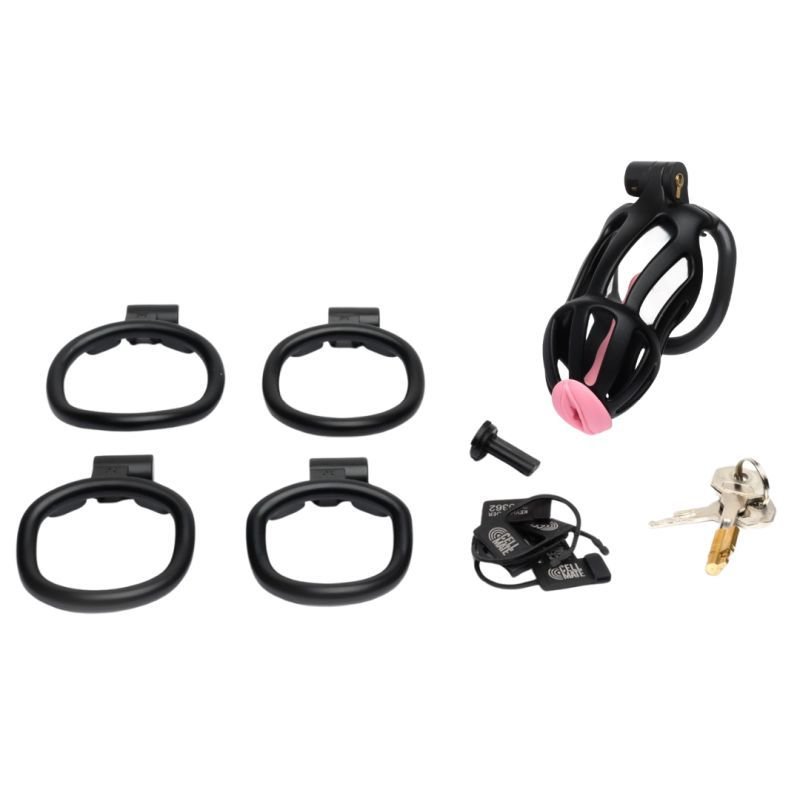 Centurion Size 2 Cock Cage with Pussification Plug - Adult Toys