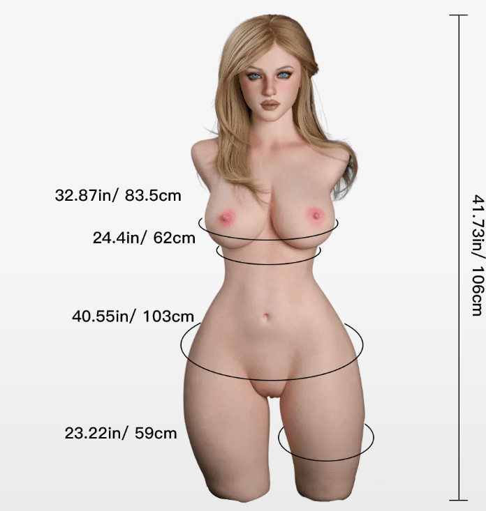 Charlotte: Life Size Blonde Silicone Sex Doll Torso - Sex Doll