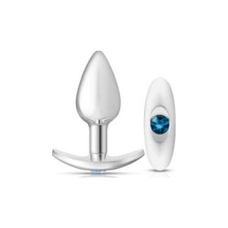 Cheeky Charms Silver Anchor Butt Plug w Clear and Pink Jewel Kit - Adult Toys