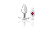 Cheeky Charms Silver Anchor Butt Plug w Clear and Teal Jewel Kit - Adult Toys
