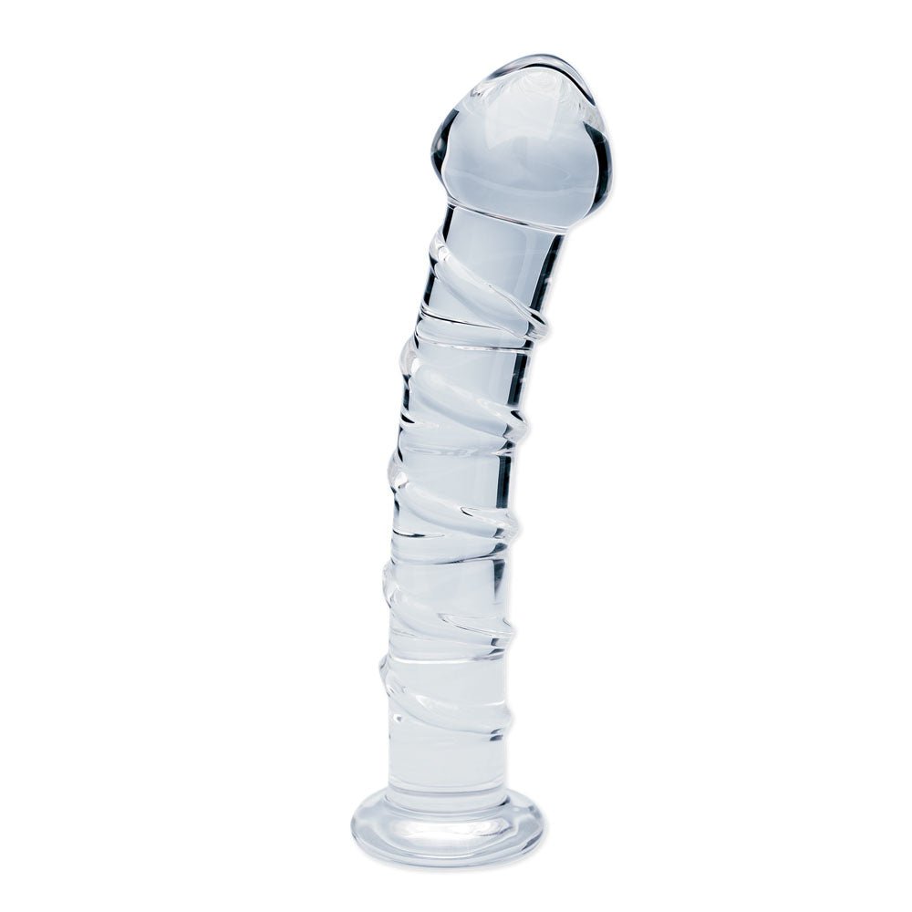 Clarity - Seraphic Spiral 16 cm Glass Dildo - GLASS TOYS