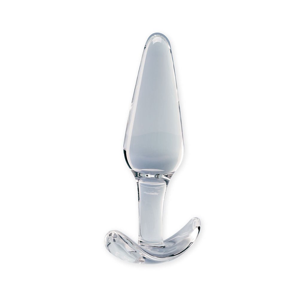 Clarity - Utopian Floret - Clear 11 cm Glass Butt Plug - GLASS TOYS