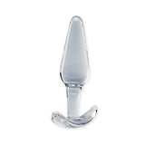 Clarity - Utopian Floret - Clear 11 cm Glass Butt Plug - GLASS TOYS