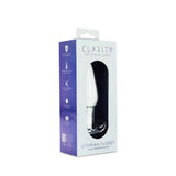 Clarity - Utopian Floret - Clear 11 cm Glass Butt Plug - GLASS TOYS