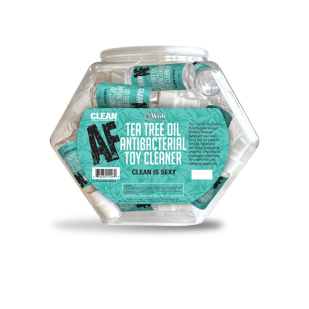 Clean AF Toy Cleaner Fishbowl Display of 36 Spray Bottles 30ml - HEALTH CARE
