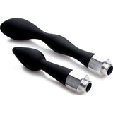CleanStream Silicone Enema Attachment Set – Black Nozzle Tips | 2 Pack - Adult Toys