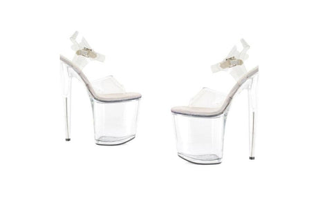 Clear Platform Sandal 8in - Lingerie