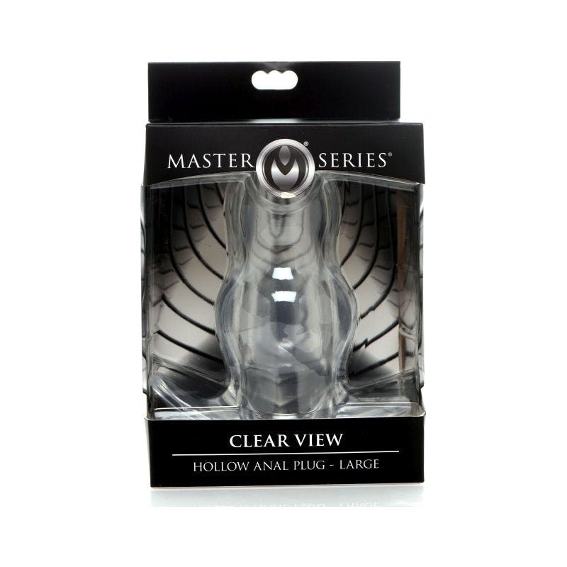 Clear View Hollow Anal Plug Large - Adult Toys