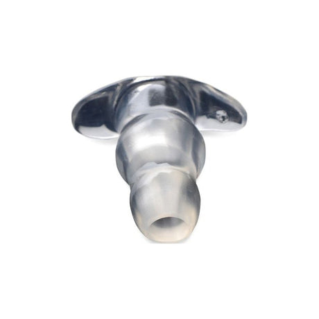 Clear View Hollow Anal Plug Medium - Adult Toys