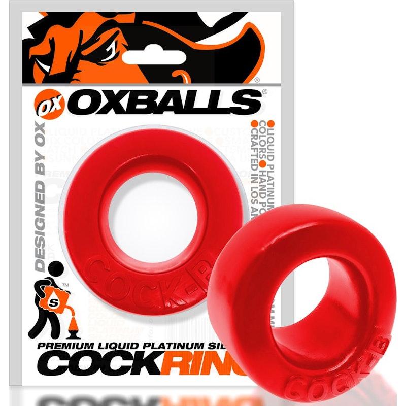 Cock B Bulge Cockring Red - Adult Toys