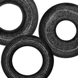 Cockpack 3 Pc Cock Ring Set Black - cock ring