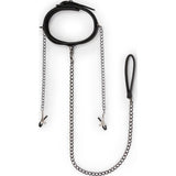 Collar With Nipple Chains - Adult Toys