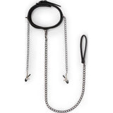 Collar With Nipple Chains - Adult Toys
