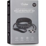 Collar With Nipple Chains - Adult Toys