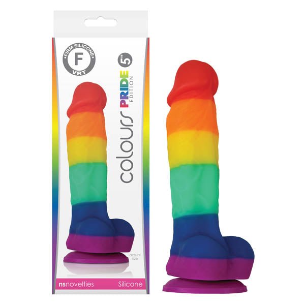 Colours Pride Edition 5 Inch Dong Rainbow 12.7 cm Sex Toy - DONGS