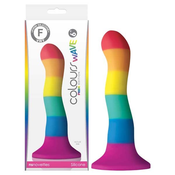 Colours Pride Edition Rainbow Wave 6 Inch Dong Toy - DONGS