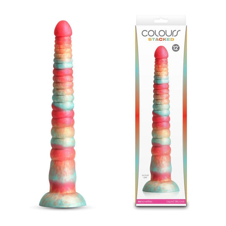 Colours Stacked - 12'' Dildo Red/Gold 30.6 cm Fantasy Dildo - DONGS