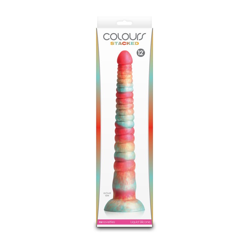 Colours Stacked - 12'' Dildo Red/Gold 30.6 cm Fantasy Dildo - DONGS