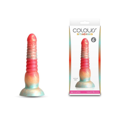 Colours Stacked - 6'' Dildo Red/Gold 16 cm Fantasy Dildo - DONGS