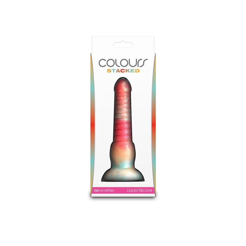 Colours Stacked - 6'' Dildo Red/Gold 16 cm Fantasy Dildo - DONGS