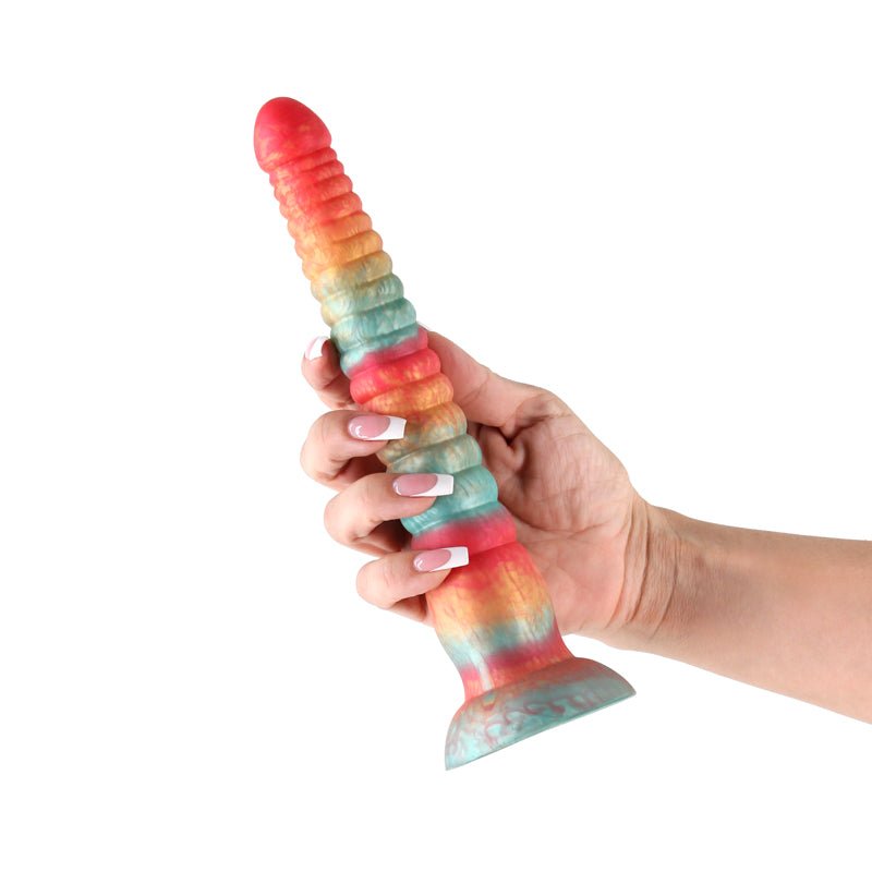Colours Stacked - 9'' Dildo Red/Gold 23 cm Fantasy Dildo - DONGS