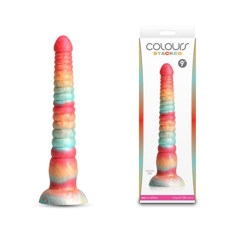 Colours Stacked - 9'' Dildo Red/Gold 23 cm Fantasy Dildo - DONGS