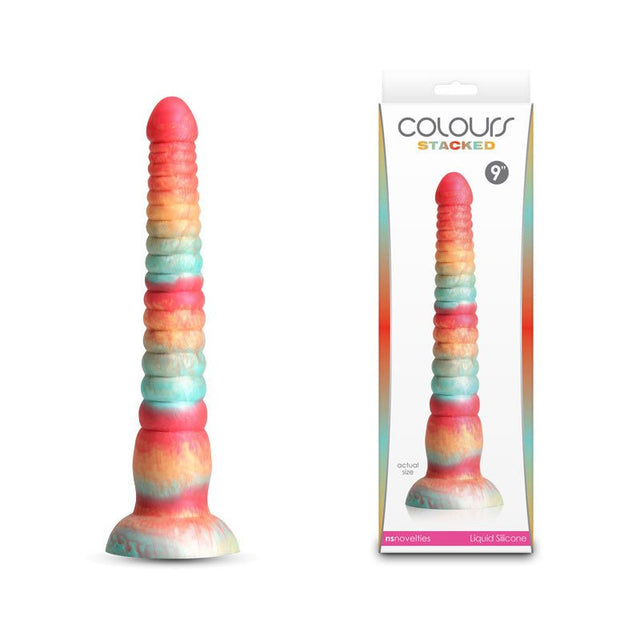 Colours Stacked - 9'' Dildo Red/Gold 23 cm Fantasy Dildo - DONGS