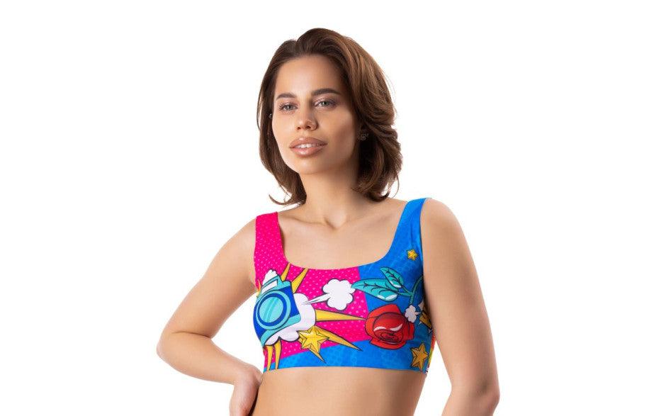 Comics Curios Crop Top - Lingerie