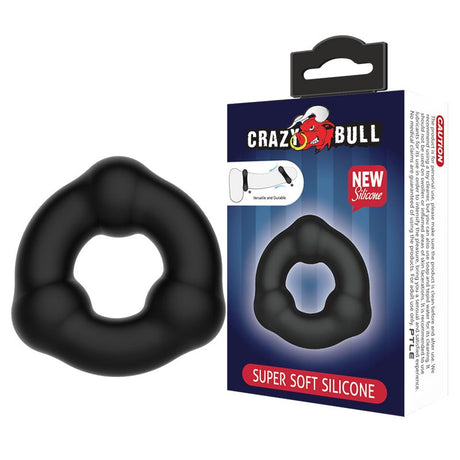 CRAZY BULL Beaded Cock Ring - Black Cock Ring - COCK RINGS