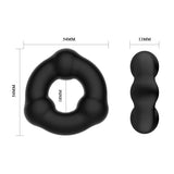 CRAZY BULL Beaded Cock Ring - Black Cock Ring - COCK RINGS