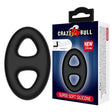 CRAZY BULL Oval Cock & Ball Ring - Black Cock & Ball Ring - COCK RINGS