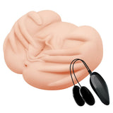 Crazy Bull Vibrating Spread Torso – Realistic TPR Male Masturbator - MASTURBATORS