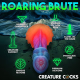 Creature Cocks Aqua - Cock - Glow in Dark Multi - Coloured 19.3 cm Fantasy Dildo - DONGS