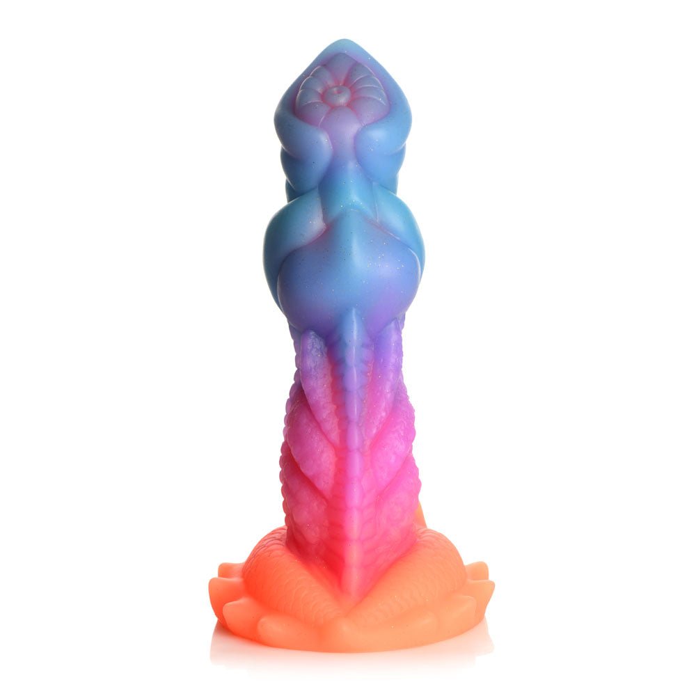 Creature Cocks Aqua - Cock - Glow in Dark Multi - Coloured 19.3 cm Fantasy Dildo - DONGS