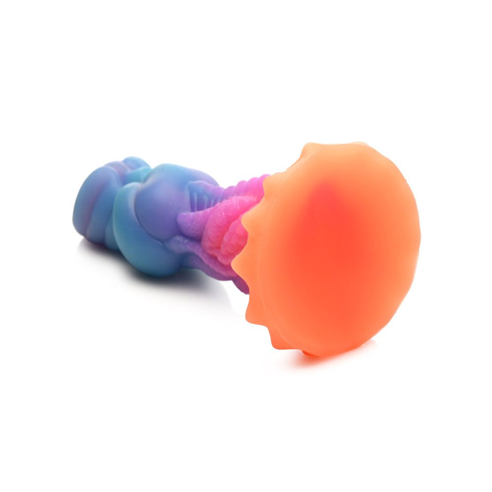 Creature Cocks Aqua - Cock - Glow in Dark Multi - Coloured 19.3 cm Fantasy Dildo - DONGS