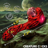 Creature Cocks Cobra Red 18.5 cm Fantasy Plasma Vibrator - VIBRATORS