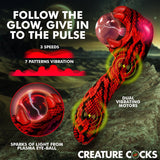 Creature Cocks Cobra Red 18.5 cm Fantasy Plasma Vibrator - VIBRATORS