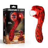 Creature Cocks Cobra Red 18.5 cm Fantasy Plasma Vibrator - VIBRATORS