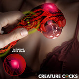 Creature Cocks Cobra Red 18.5 cm Fantasy Plasma Vibrator - VIBRATORS