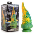 Creature Cocks Monstropus Tentacled Monster Silicone Dildo - Green/Yellow 21.6 cm Fantasy Dildo - Naughty by Nature Adult Store