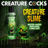 Creature Slime by Creature Cocks - Green Slime - Green Water Based Lubricant - 118 ml Bottle - LOTIONS & LUBES