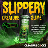 Creature Slime by Creature Cocks - Green Slime - Green Water Based Lubricant - 118 ml Bottle - LOTIONS & LUBES