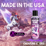Creature Slime by Creature Cocks - Purple Slime - Purple Water Based Lubricant - 118 ml Bottle - LOTIONS & LUBES