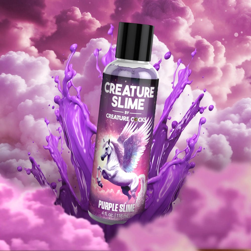 Creature Slime by Creature Cocks - Purple Slime - Purple Water Based Lubricant - 118 ml Bottle - LOTIONS & LUBES