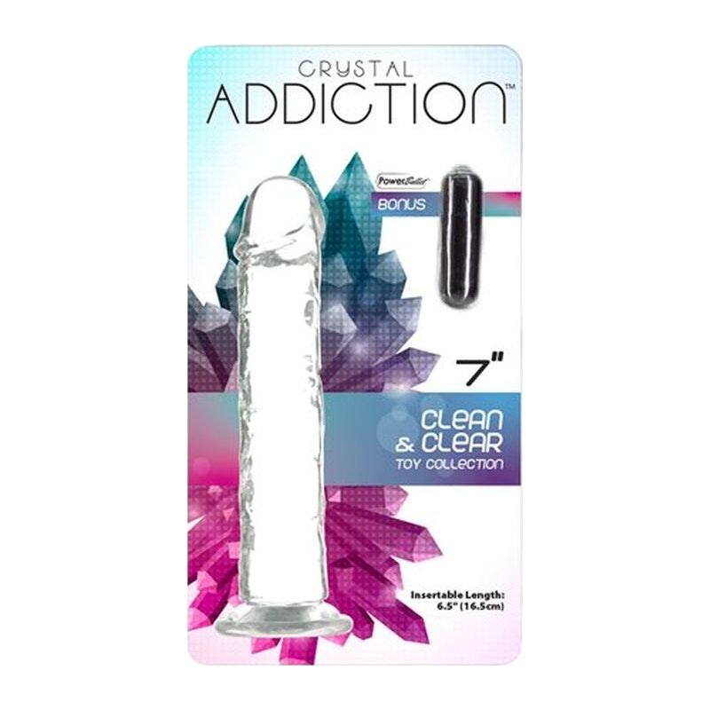 Crystal Dildo Straight 7in Clear - Naughty by Nature Adult Store